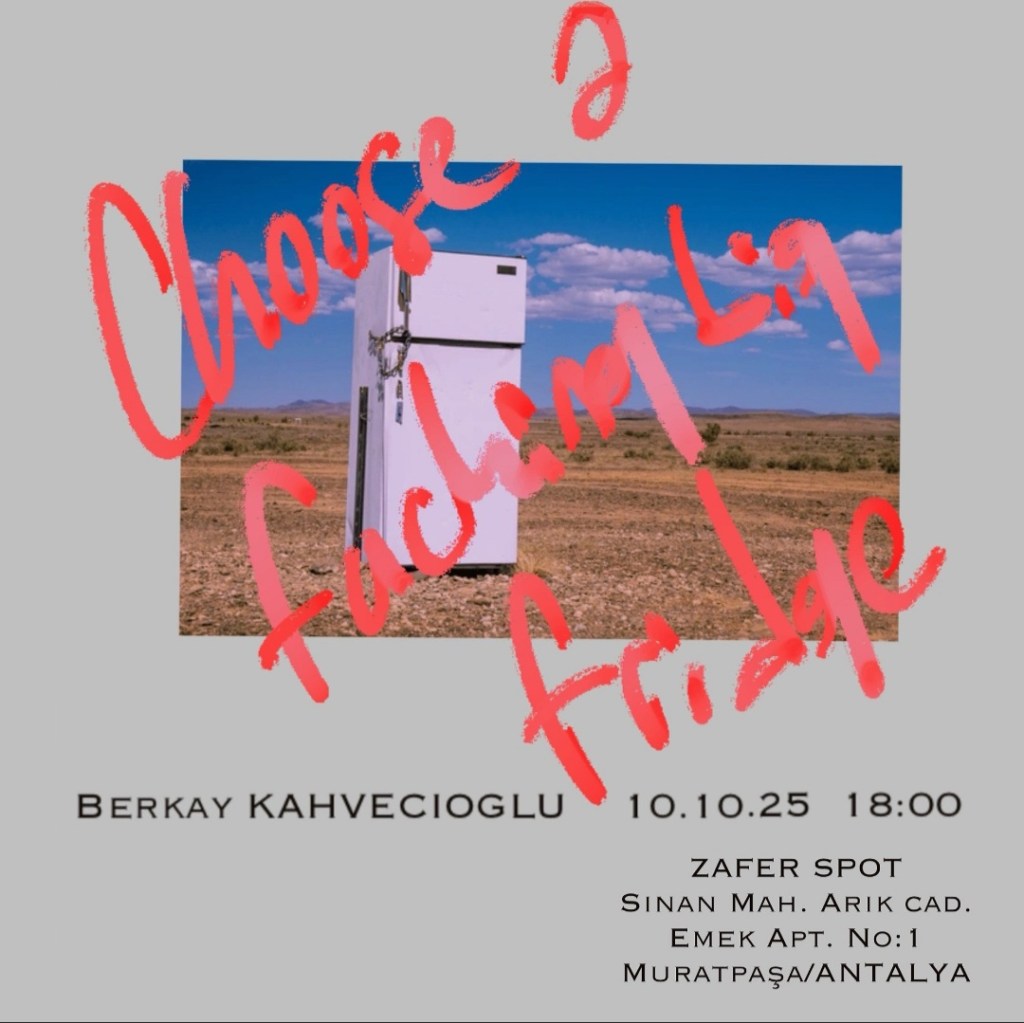 Choose a fucking big fridge, Berkay&nbsp;Kahvecioğlu
